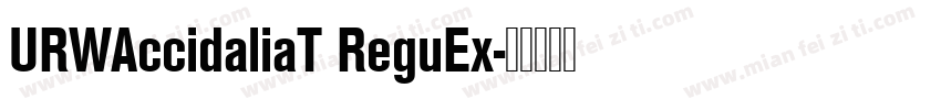 URWAccidaliaT ReguEx字体转换